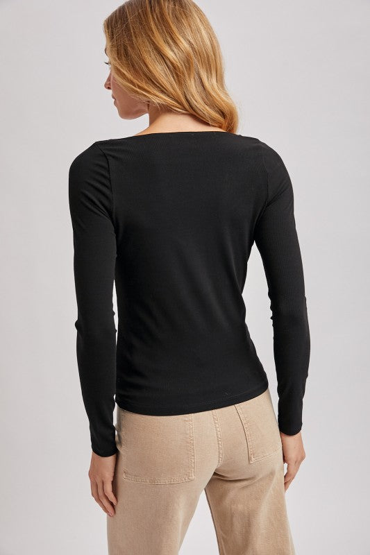 Lacie Trim Long Sleeve Top