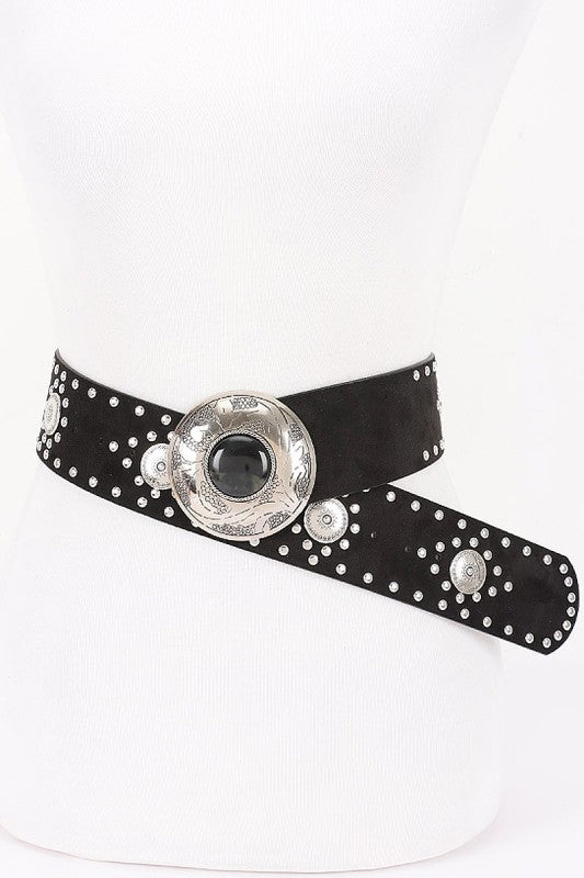Miri Studded Concho Belt (2 colors)
