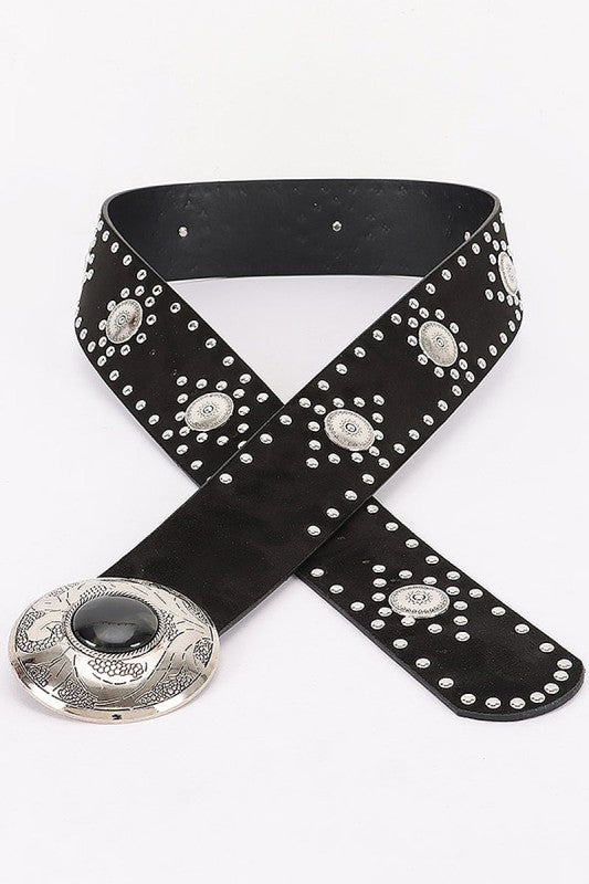 Miri Studded Concho Belt (2 colors)