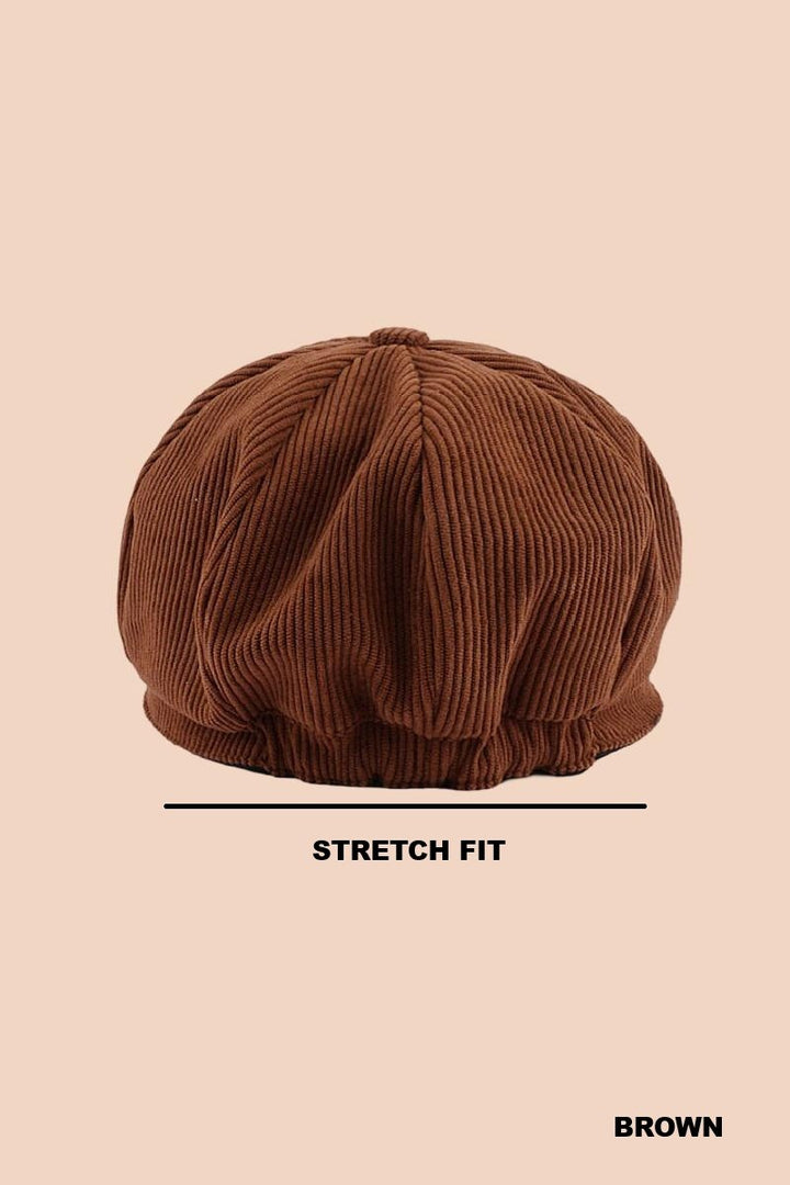 Corduroy Cabbie Hat (2 Colors)