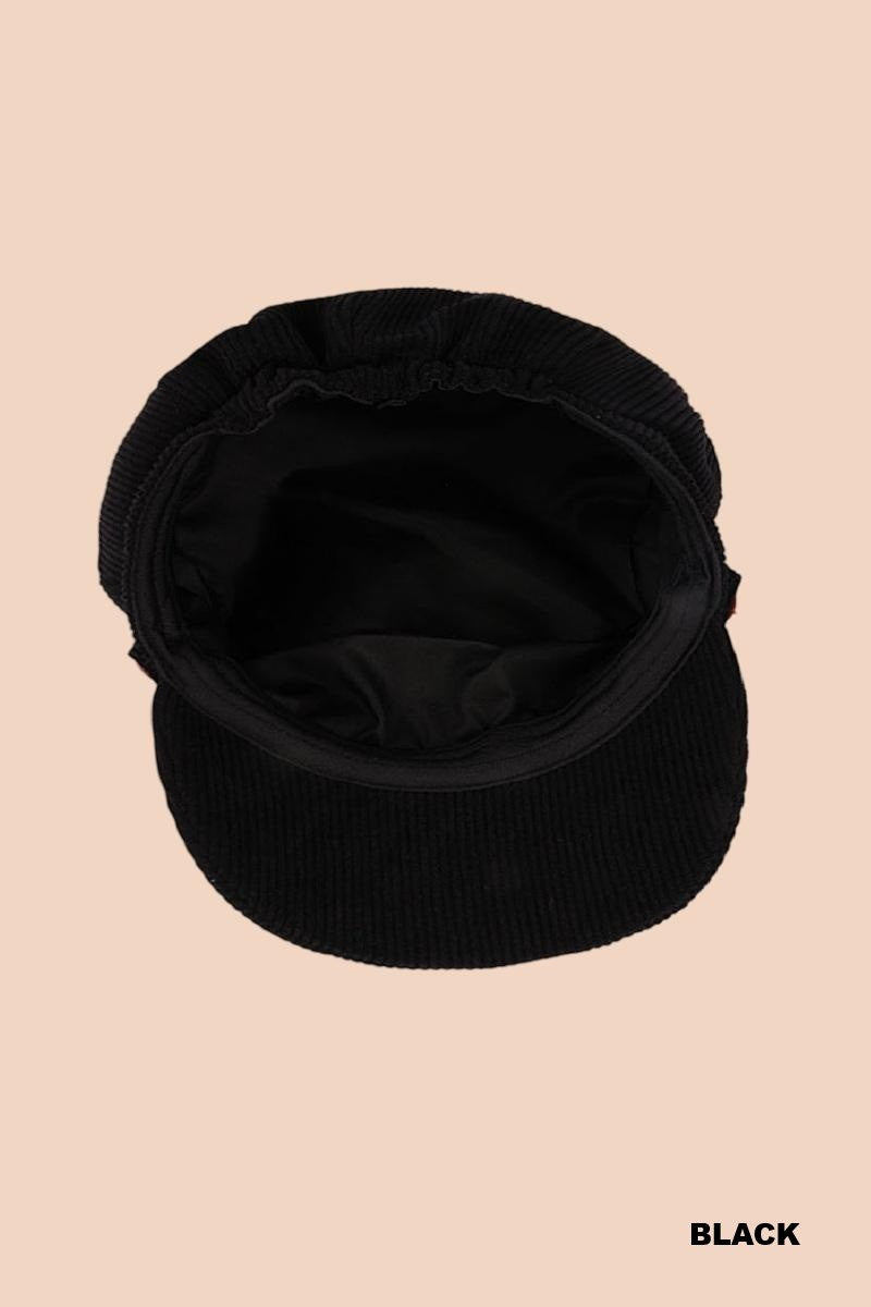 Corduroy Cabbie Hat (2 Colors)
