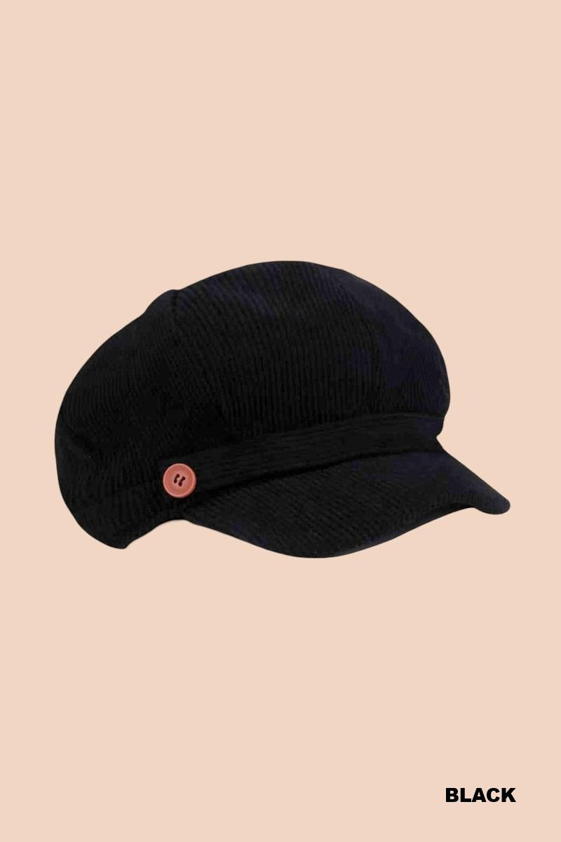 Corduroy Cabbie Hat (2 Colors)