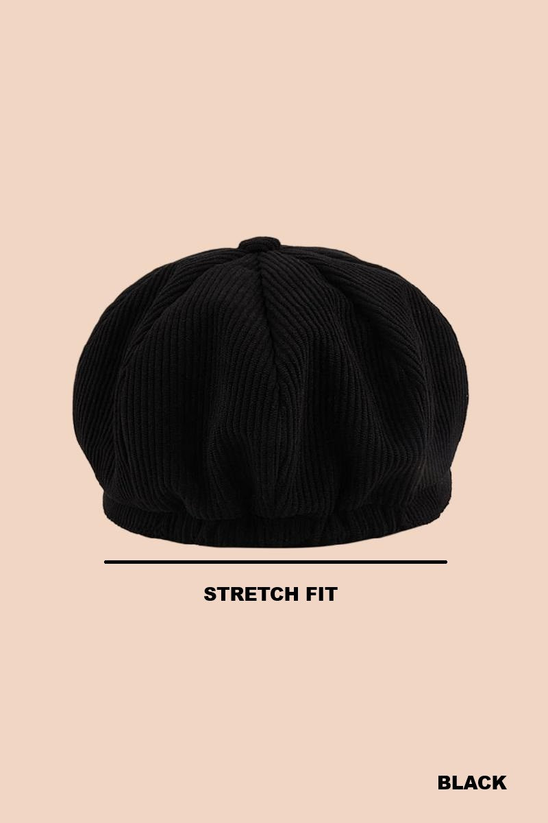 Corduroy Cabbie Hat (2 Colors)