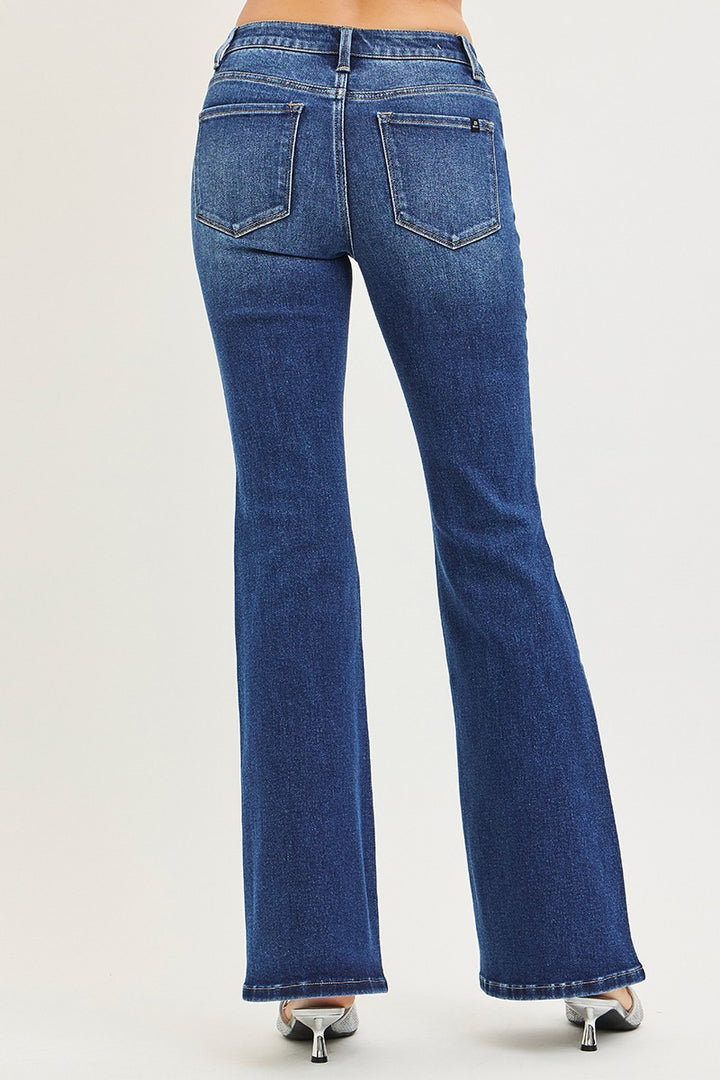 Blue Haven Flare Mid Rise Jeans
