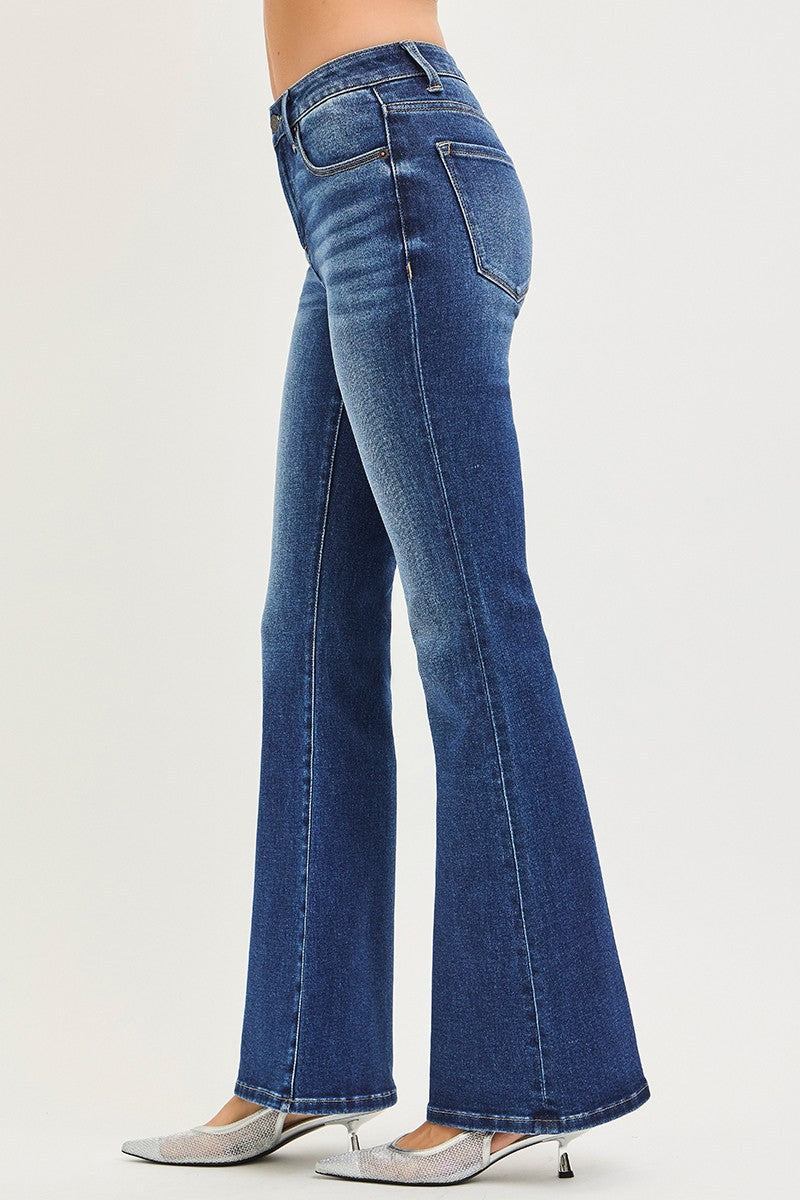 Blue Haven Flare Mid Rise Jeans