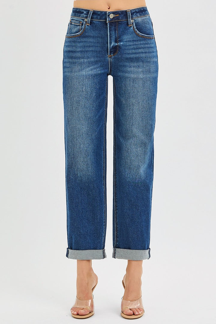 Alexandra Mid Rise Boyfriend Jeans