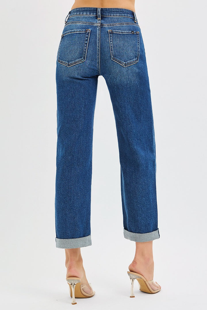 Alexandra Mid Rise Boyfriend Jeans