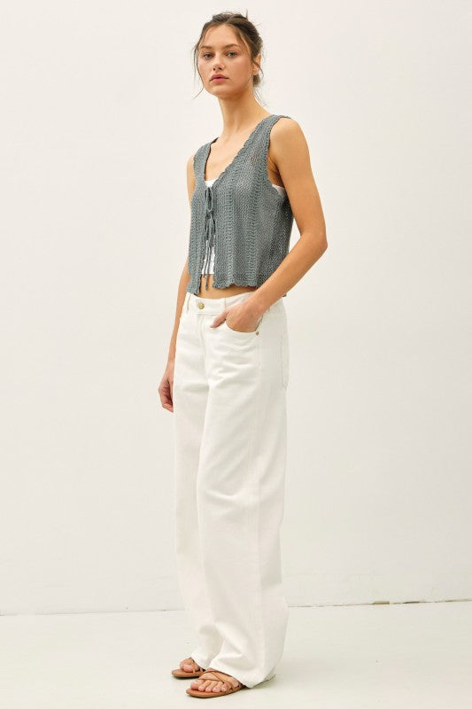 Breezy Fasting Crochet Vest (2 Colors)