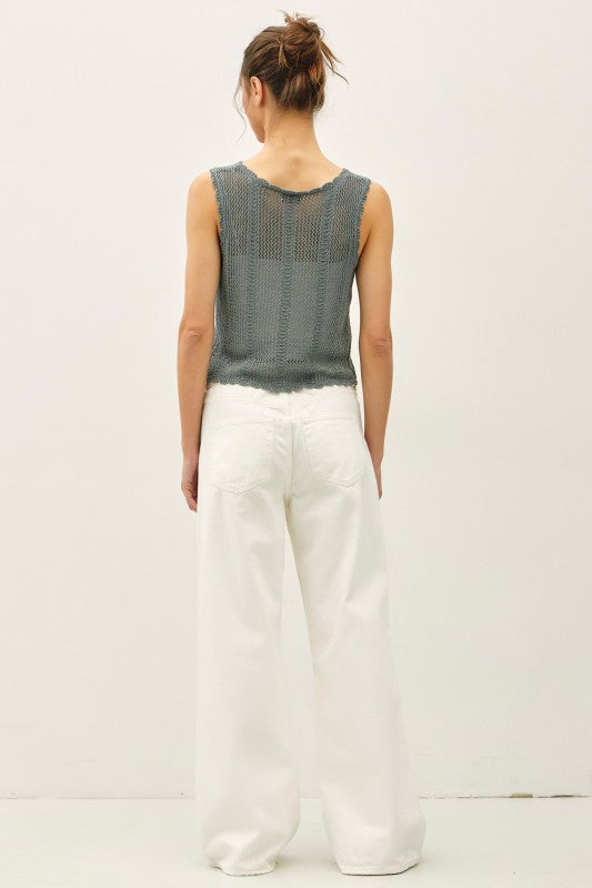 Breezy Fasting Crochet Vest (2 Colors)