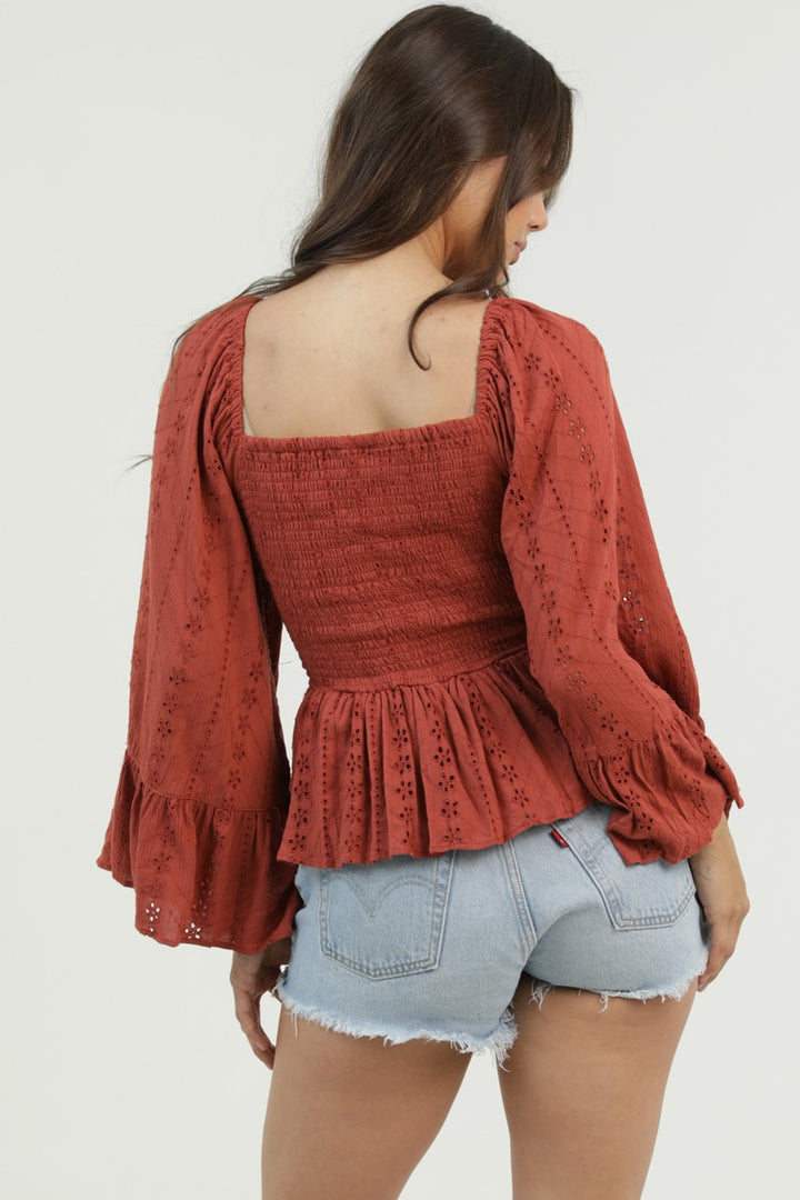 Sun Nomad Bell Sleeve Top