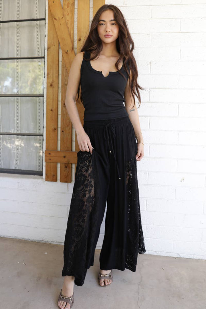 Gypsy Night Lace Panel Pants