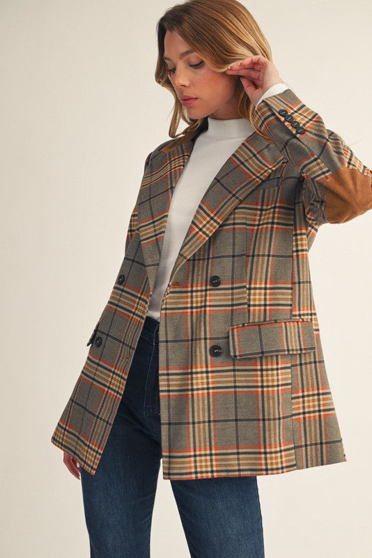 Stella's Camel Plaid Blazer