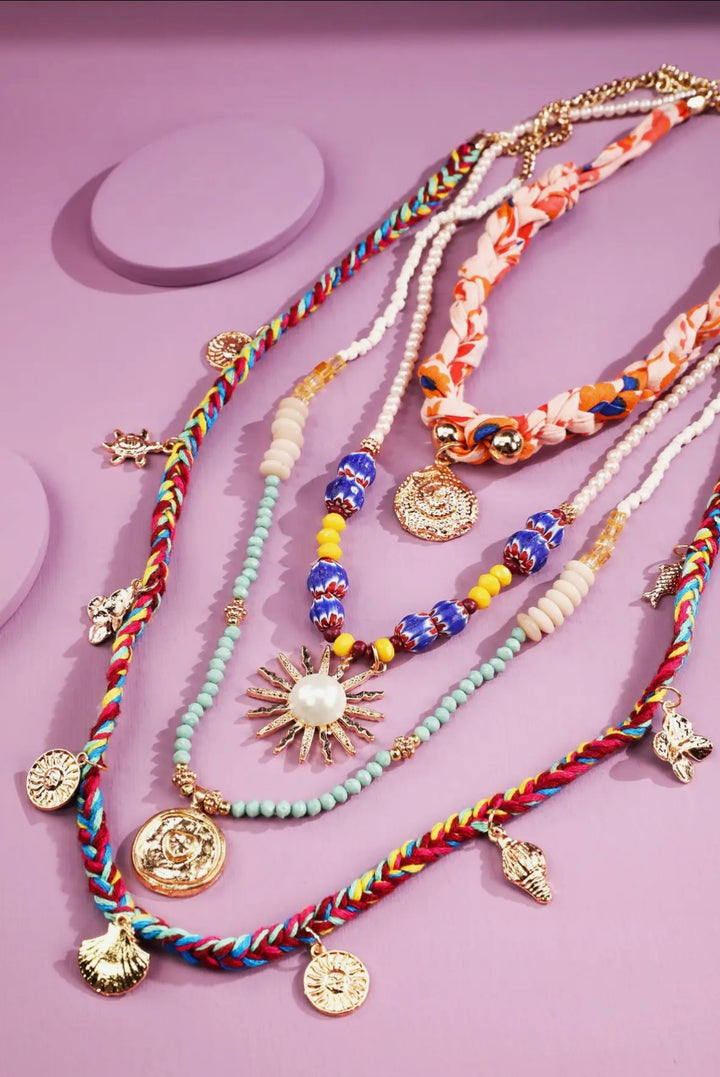 Free Spirited Layered Scarf Necklace