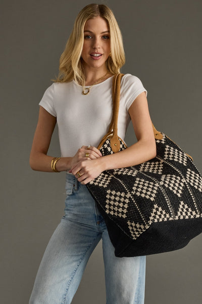 Free Spirit Diamond Pattern Tote