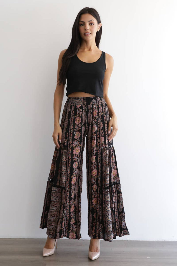 Moonlit Meadow Lace Wide Leg Pants