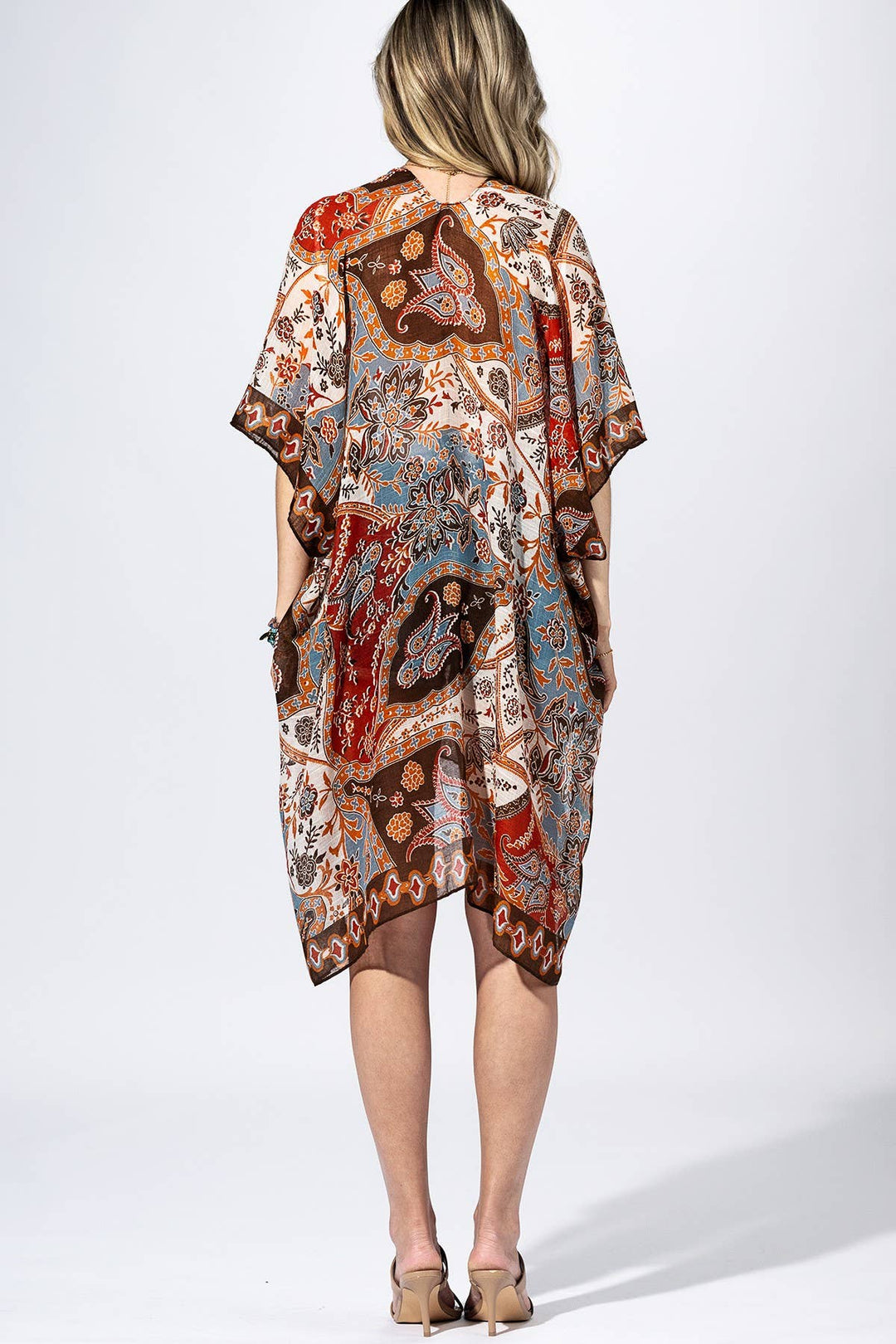 Multi Boho Paisley Patchwork Kimono