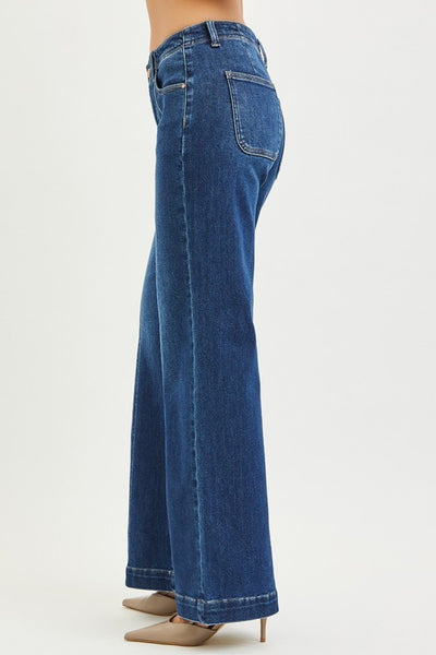 Lexa Wide Leg Front Seam Jean by Risen