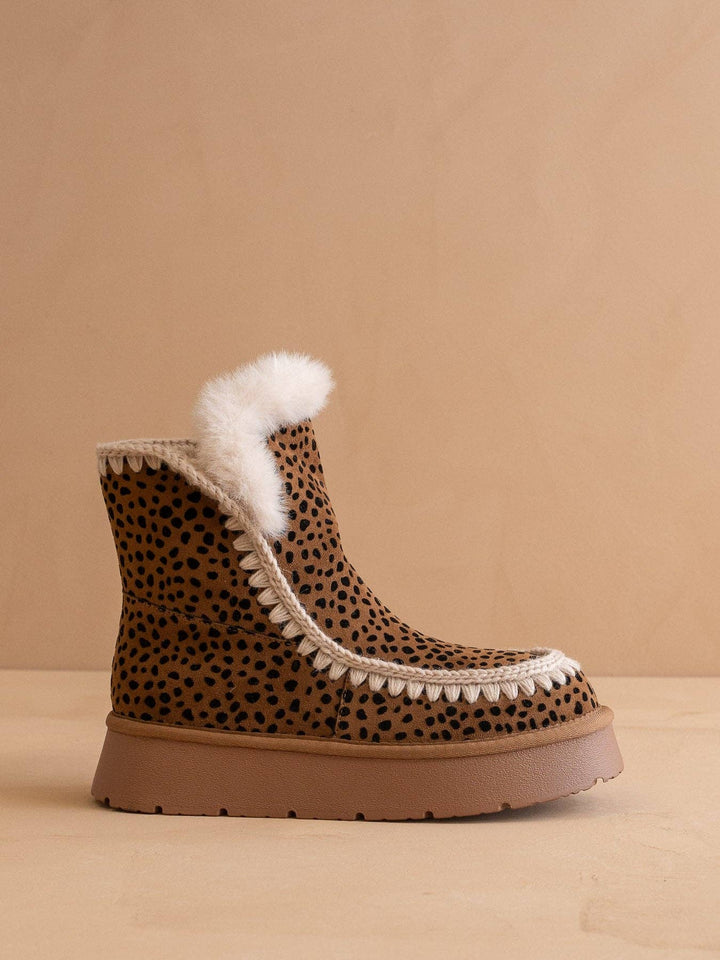 The Joyce Dark Cheetah Platform Winter Boot