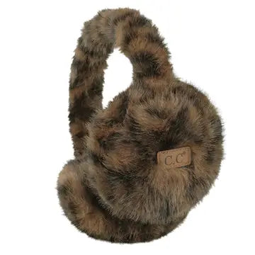 Leopard Fur Suede Earmuffs