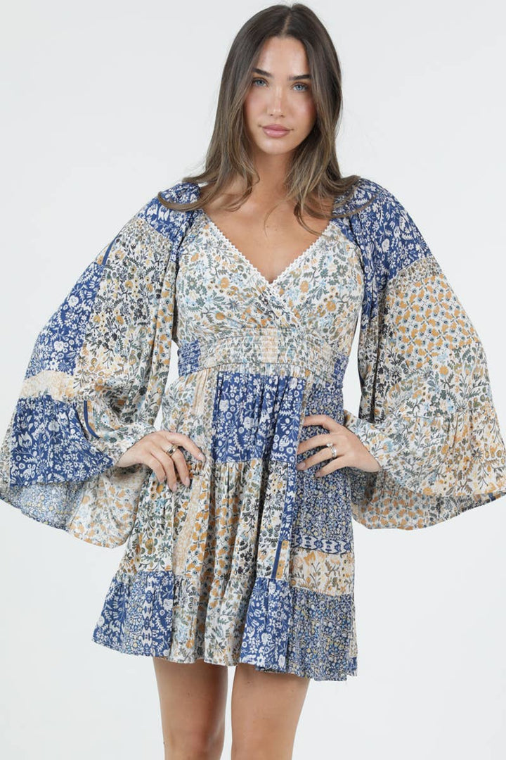 Blue Bell Boho Mini Dress