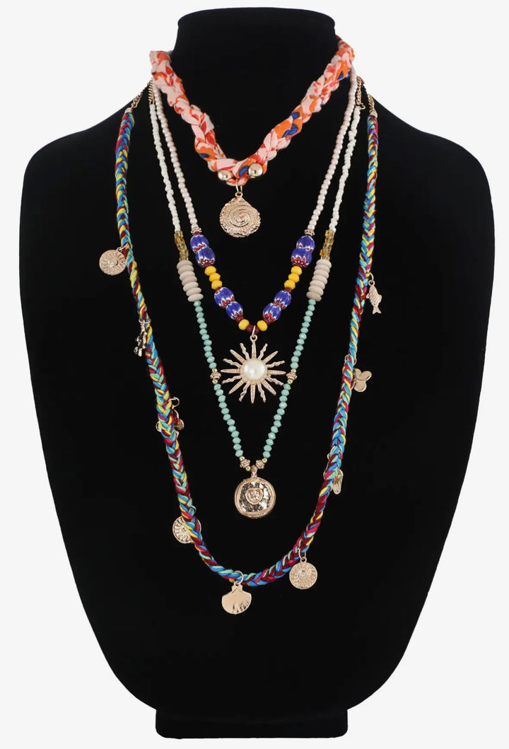 Free Spirited Layered Scarf Necklace