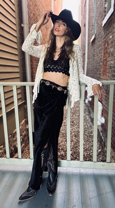 Victoria's Lace Ruffle Cardigan (2 colors)