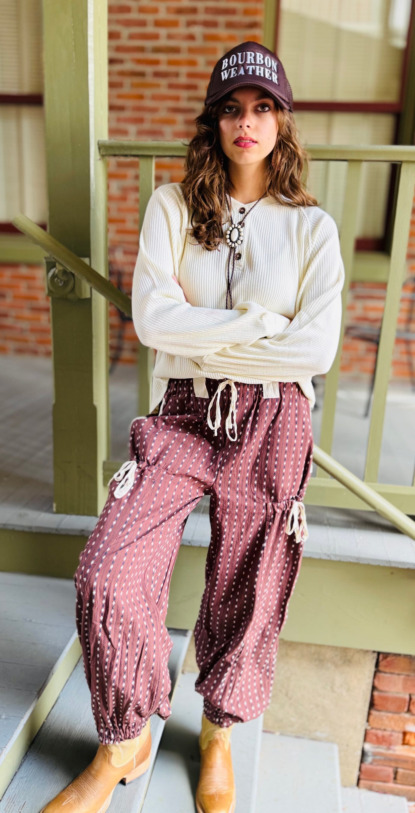 Brownie Stripped Jogger Pants