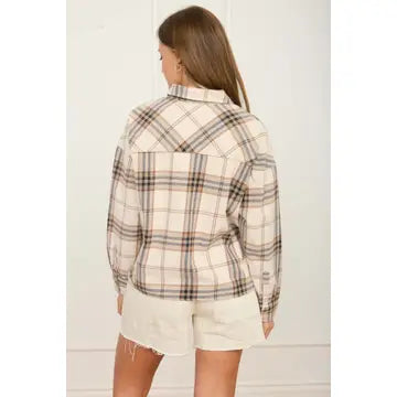 Falling Leaves Plaid Flannel