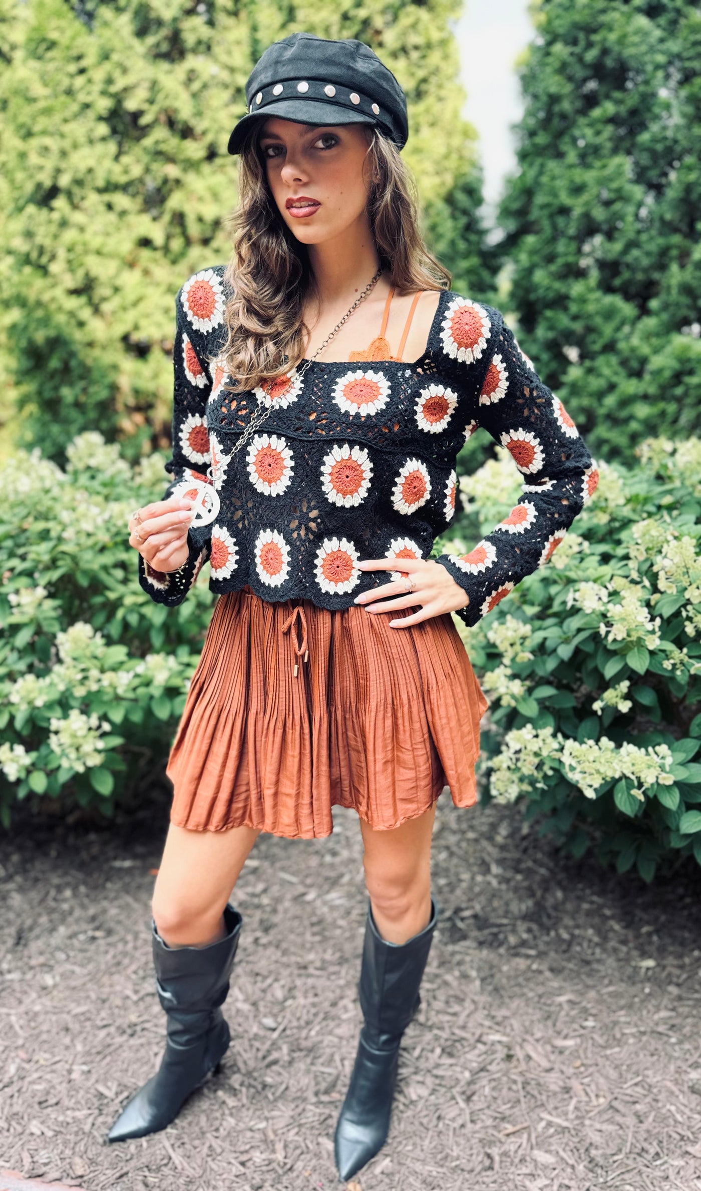 Autumn Pleated Mini Skort (2 colors)