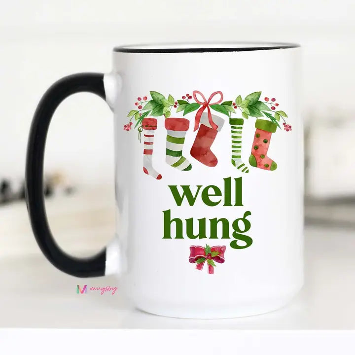 Well Hung Christmas Mug
