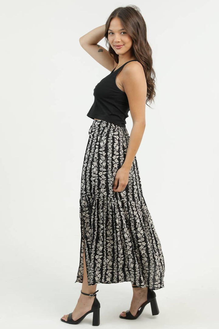 Lana Black Maxi Skirt