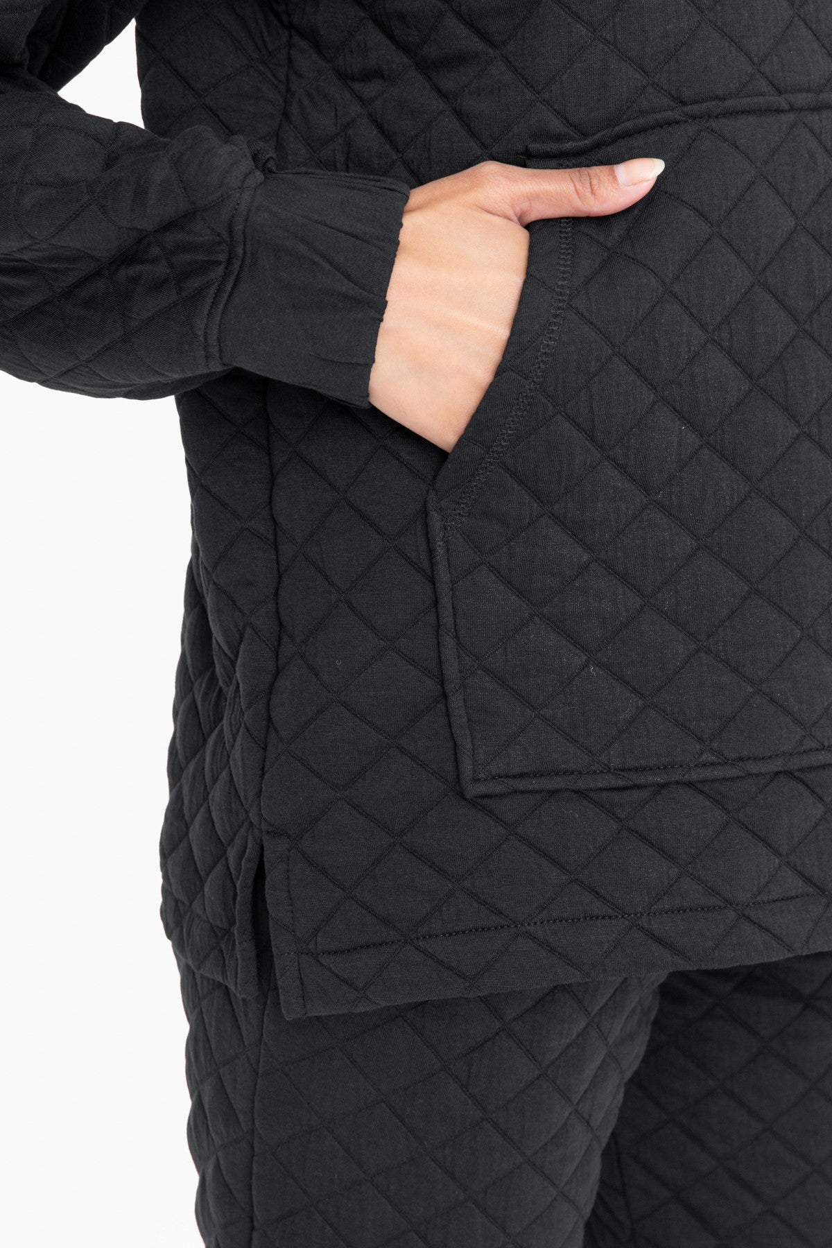 Cozy Quilted Matching Jogger Set - Mono B
