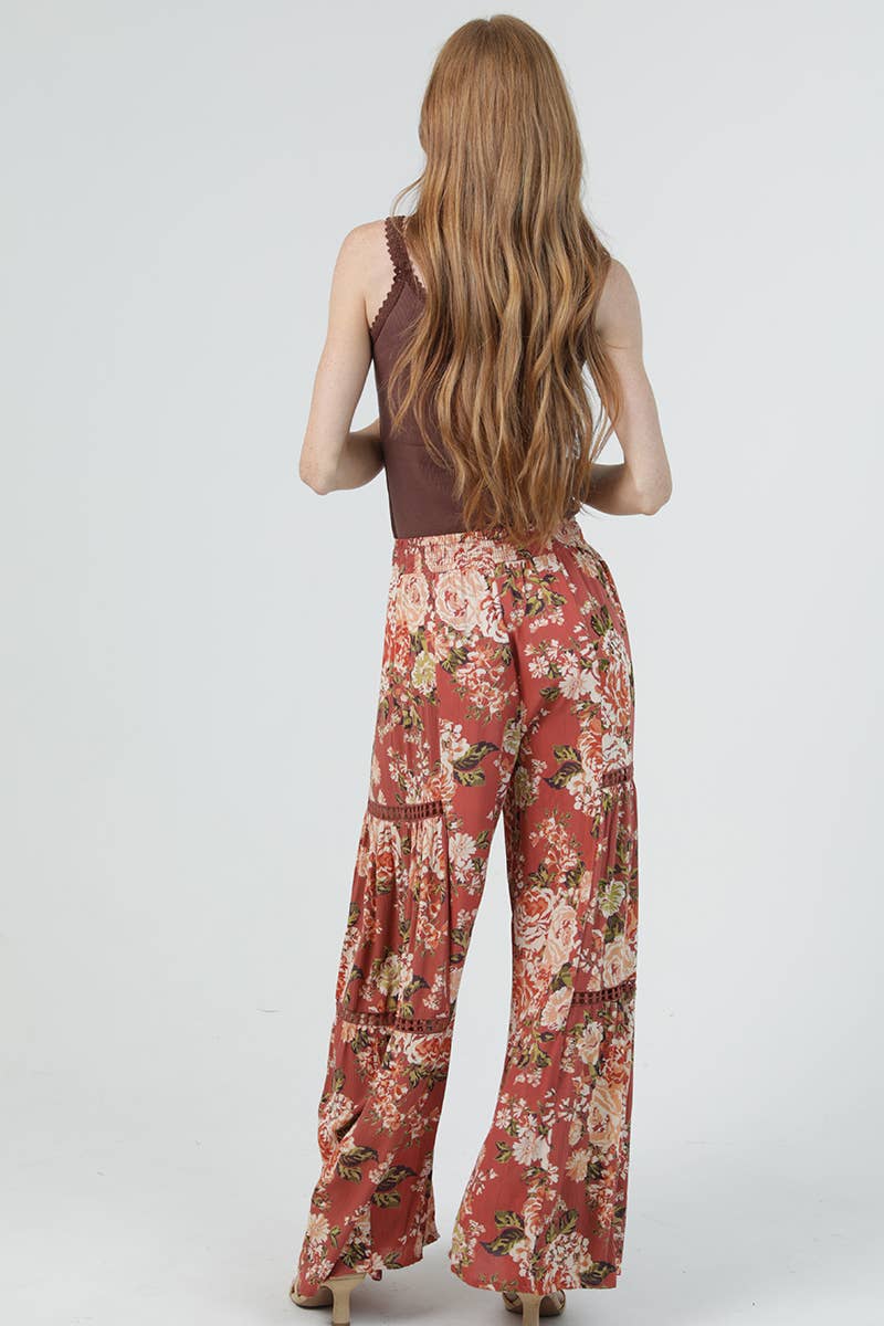 Radiant Earth Lace Insert Pants