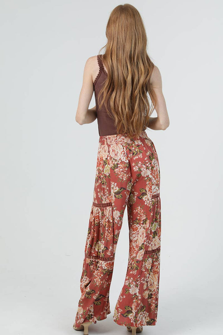 Radiant Earth Lace Insert Pants