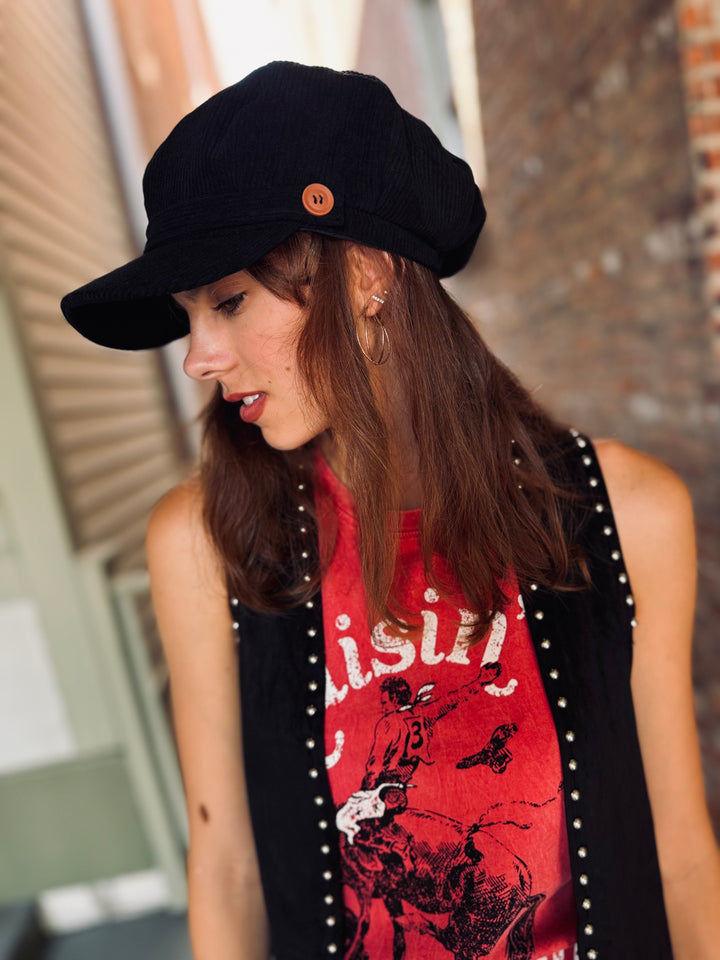 Corduroy Cabbie Hat (2 Colors)