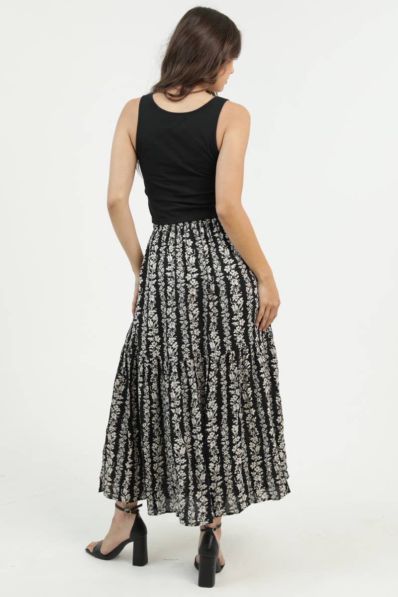 Lana Black Maxi Skirt