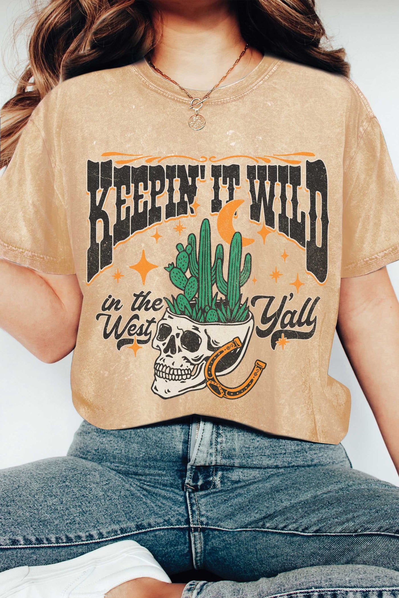 Keep It Wild Skull Mineral Wash Tee