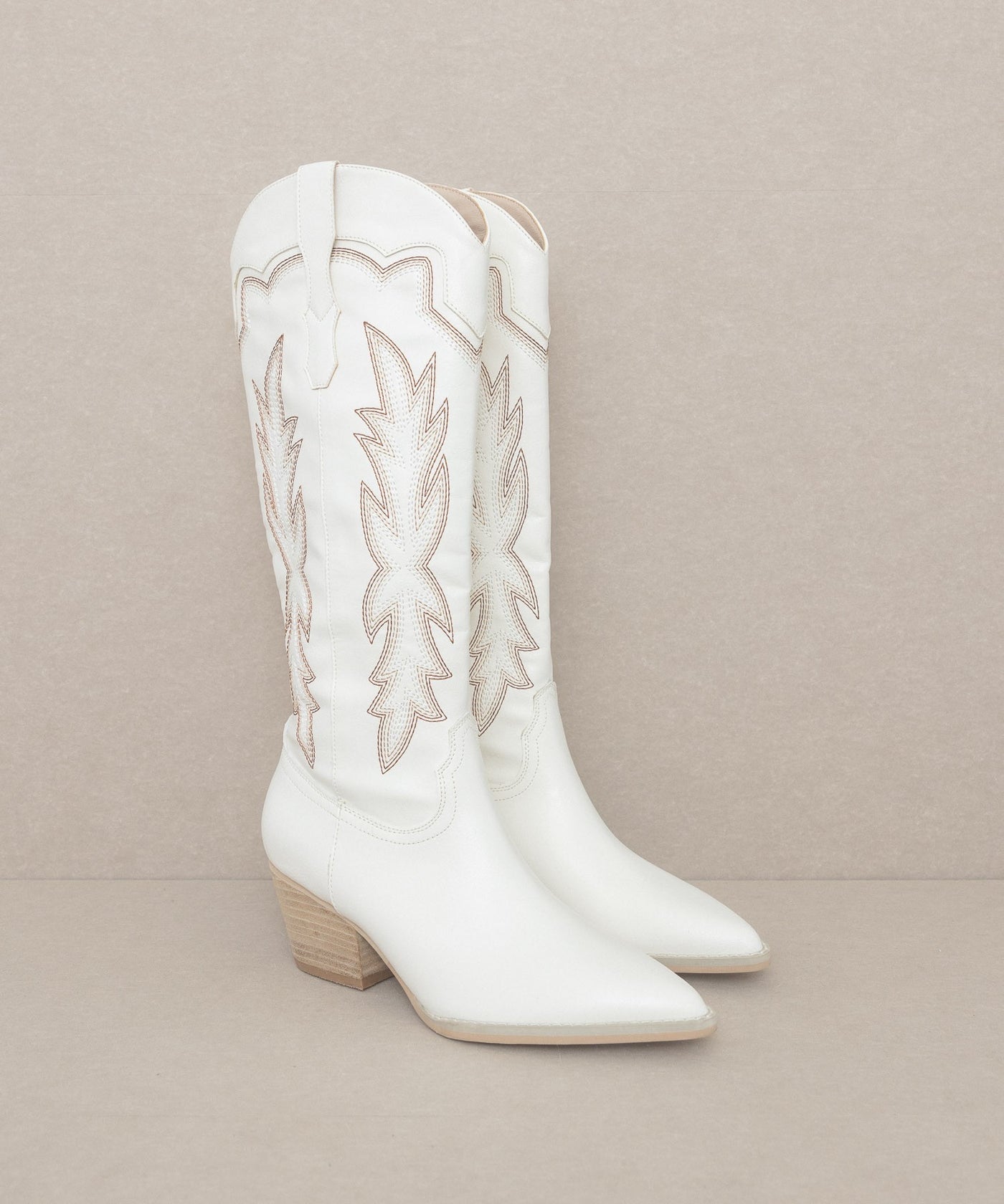 Ainsley Cowboy Boot - White