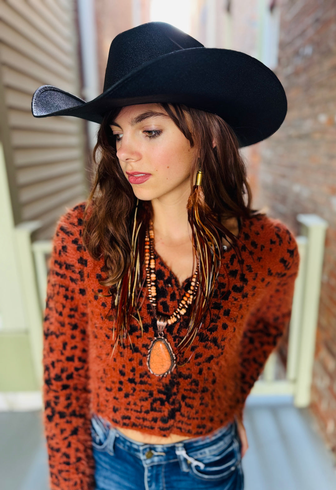 Fuzzy Eyelash Leopard Cardigan