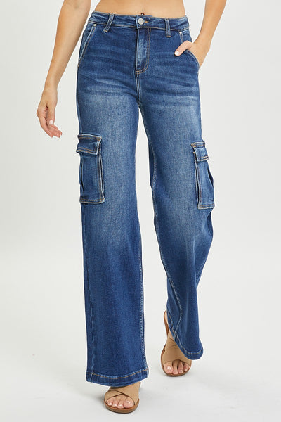 Wide leg Cargo Jeans from Risen