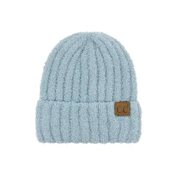 Solid Color Fuzzy Beanie