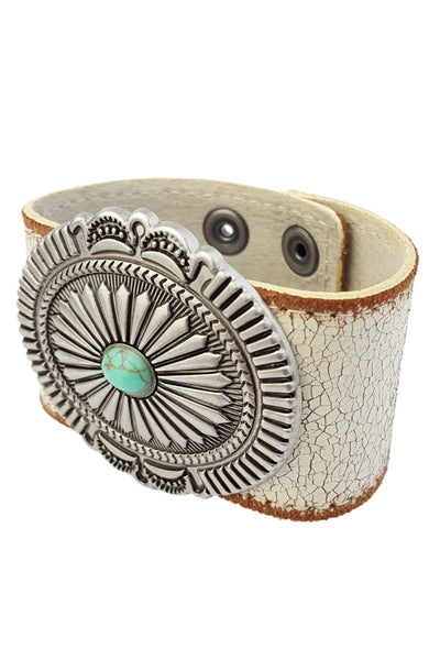 Vintage & Distressed Leather Cuff