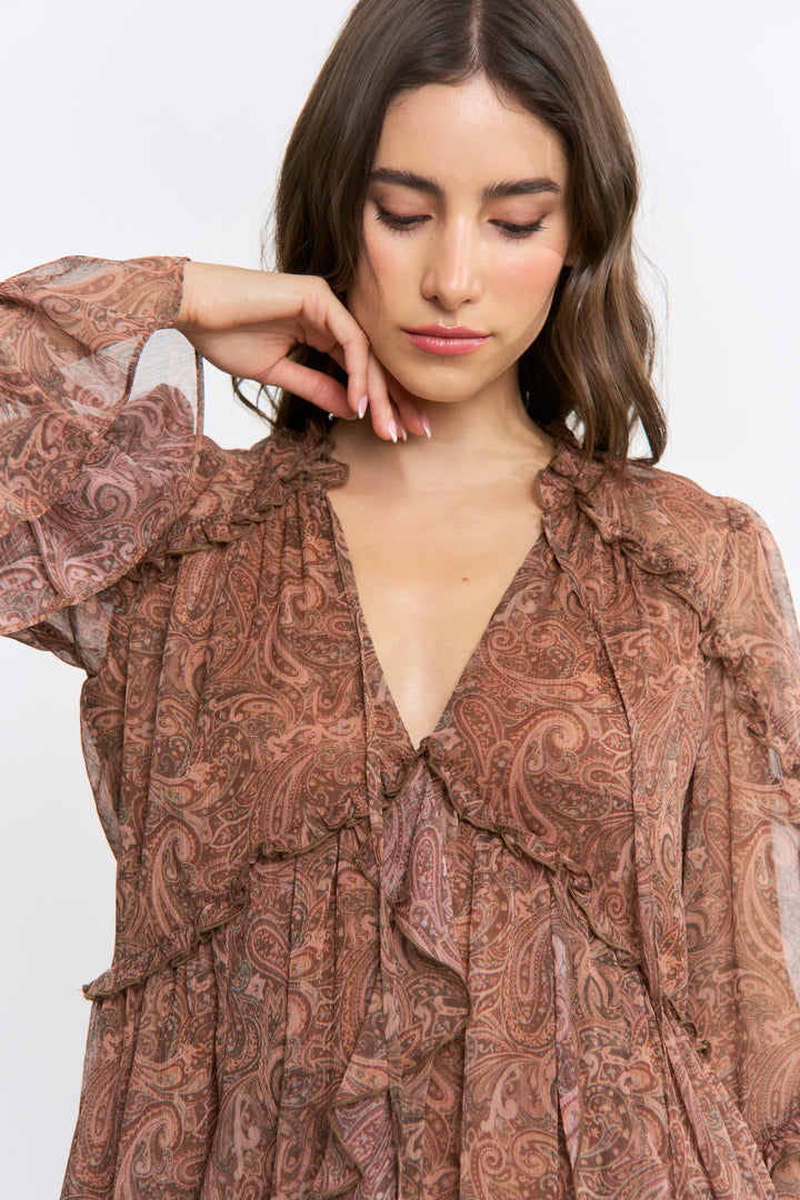 Camellia Paisley Dress