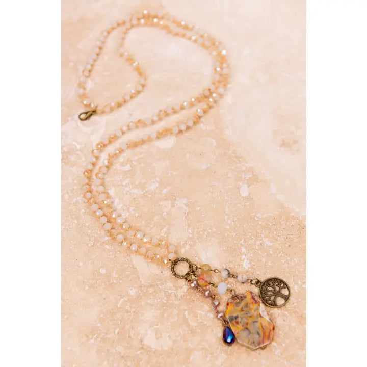 Blush Lily Long Necklace