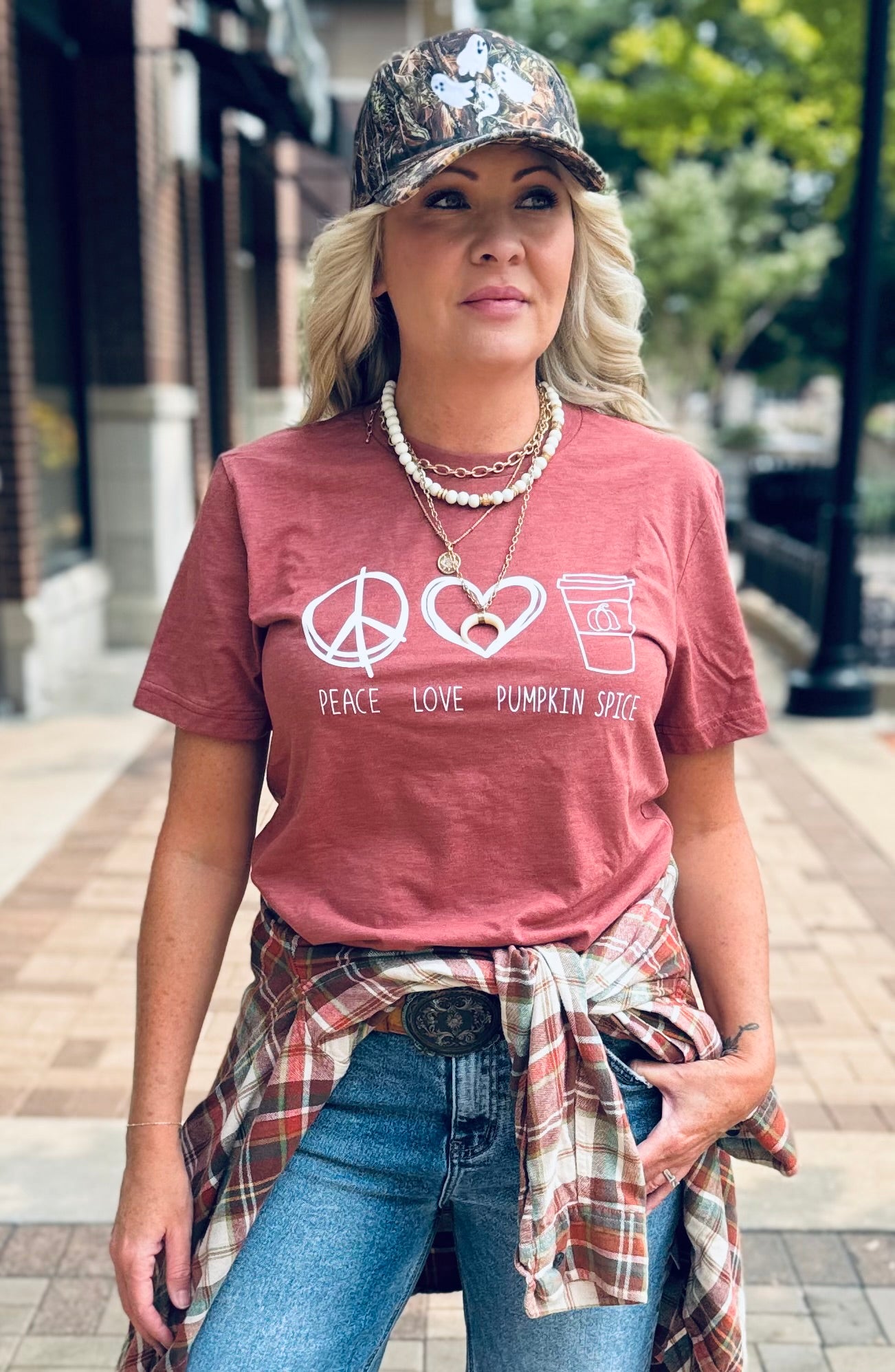 Peace Love and Pumpkin Spice Tee