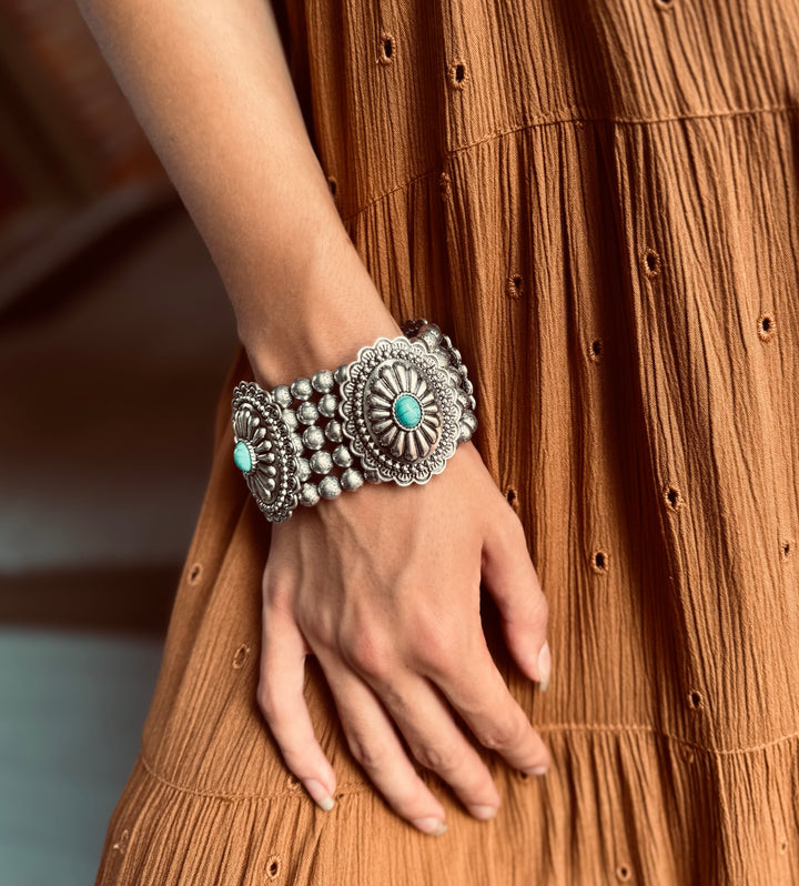 Navajo Concho Stretch Bracelet