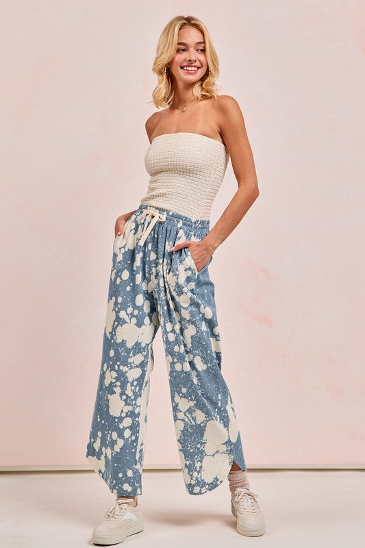 Acid Loop Denim Stretch Pants