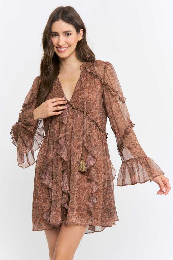 Camellia Paisley Dress