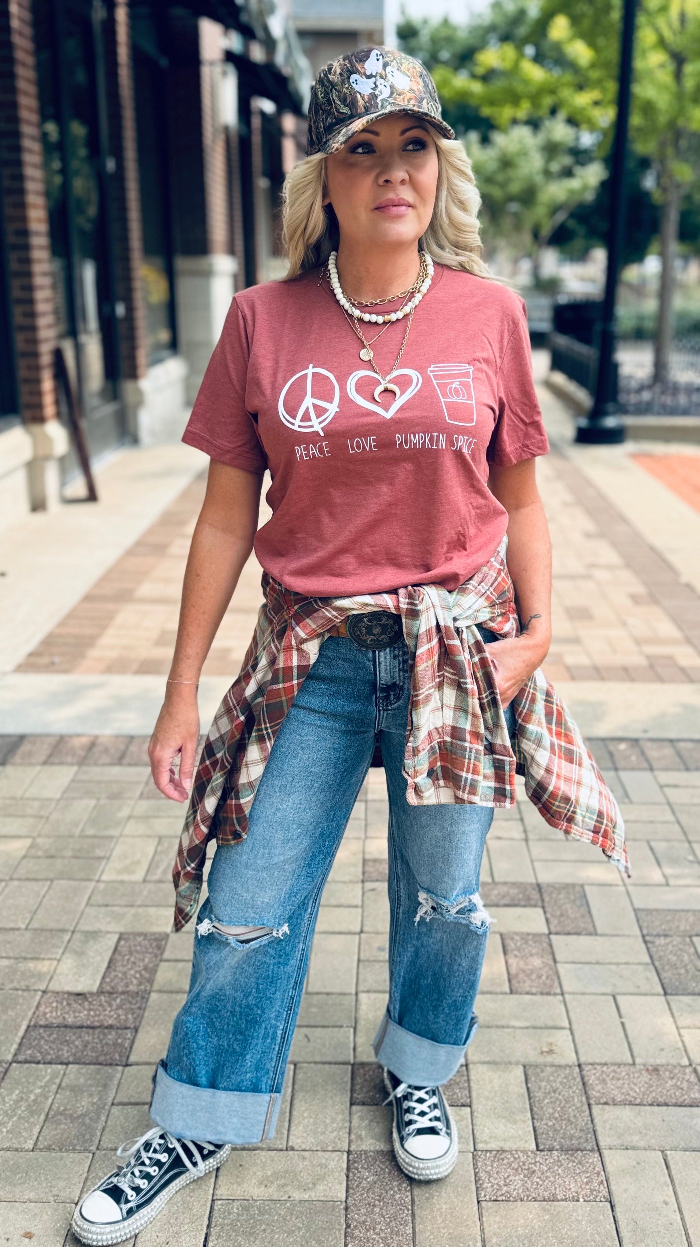Peace Love and Pumpkin Spice Tee