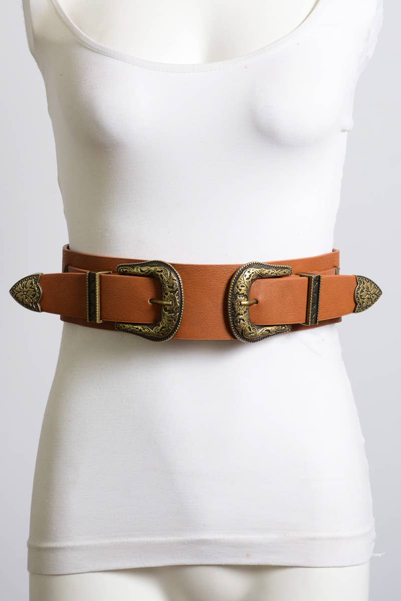 Double Western Buckle Belt (2 Colors)